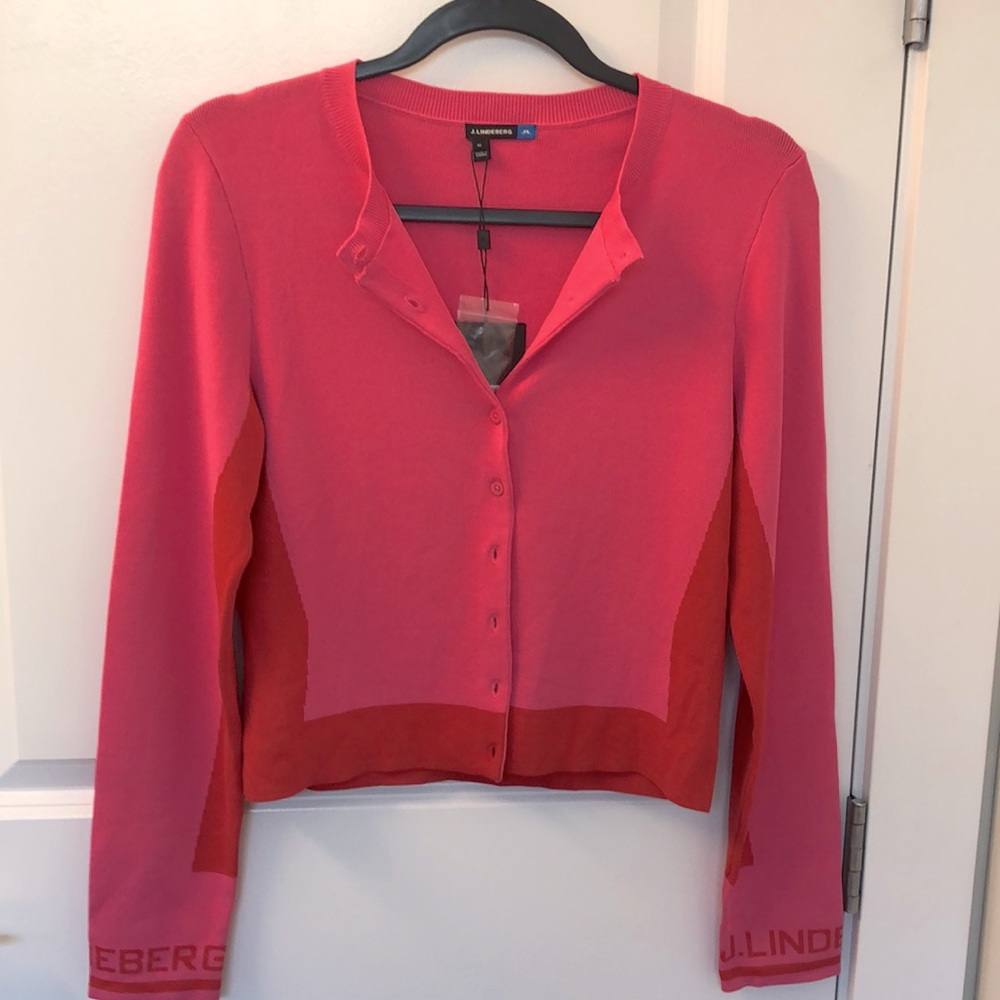 Cute Pink and Red Summer Cardigan